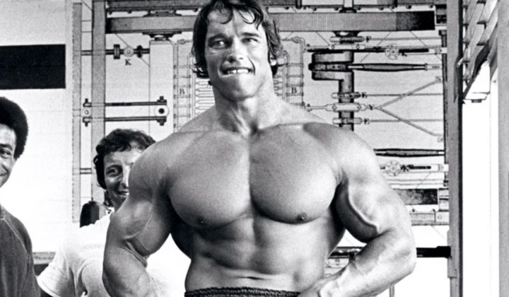 Arnold Schwarzenegger, who was fond of doing dips for his lower chest development.